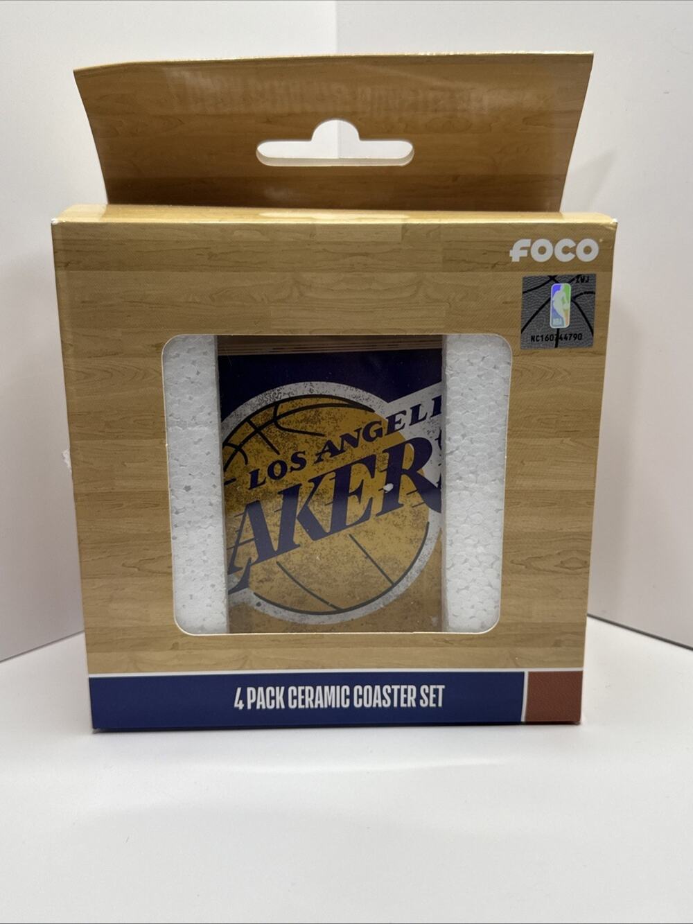 Los Angeles Lakers NBA Coaster Foco Ceramic Coaster Set Of 4
